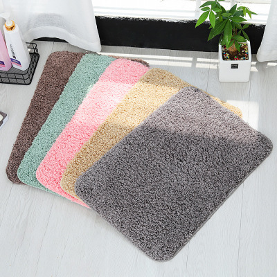 Door Mat Bathroom Water-Absorbing Non-Slip Mat Kitchen and Bedroom Carpet Bathroom Entry Imitation Cashmere Doormat and Foot Mat