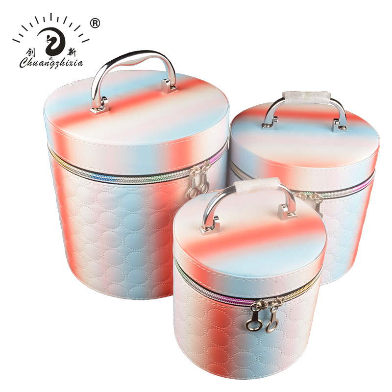 新款多功能手提化妆包 大容量旅行防水化妆品收纳盒整理箱工具包