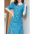 Silk Dress for Women Spring and Summer New High-End Temperament Floral High-Grade Mulberry Silk Long Dress