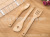 3PCs Insert Card Bamboo Kitchen Product Shovel Non-Stick Pan Dedicated Bamboo Tableware