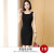 Business Women's Clothing Spring and Summer New Black Sleeveless Dress Xiushui Elegant Bottoming Shirt Sheath Vest Dress Overalls