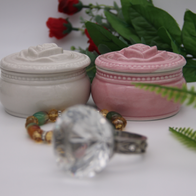 Ceramic Crafts Ceramic Jewelry Box Gift Box Ceramic Jewelry Box Jewelry Box Creative Furniture Soft Decoration Ornaments