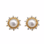 Factory Direct Sales Natural Freshwater Pearl Sun Flower Fashion Pearl Earrings Earring Ornament