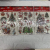 Colorful Laser Shake Stickers Cartoon Santa Claus Christmas Tree Snowman Christmas Gift Three-Dimensional Decoration Stickers