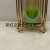 Light Luxury Golden Glass Candle Holder Simple European Glass Romantic Dining Table Candlelight Dinner Props Ornaments
