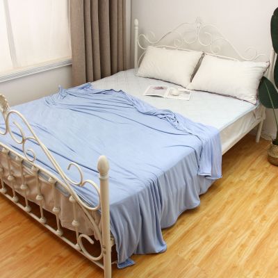 Foreign Trade Export Japanese Single Cold Feeling Cool Feeling Nap Blanket Summer Cool Blanket by Sofa Air Conditioner Ice Silk Blanket Wholesale