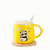 Cartoon Panda Ceramic Cup Cute Mug with Lid Advertising with Spoon Gift Cup Logo Can Be Added