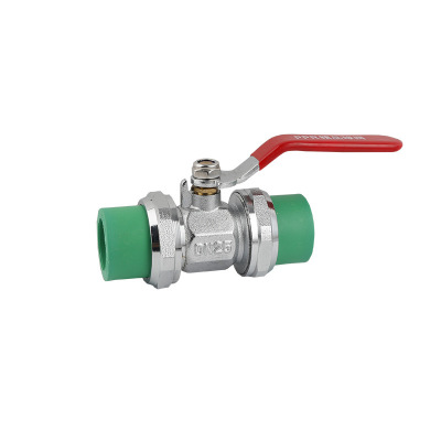 Southeast Asia PPR Valve Transform Interface Brass Loose Joint Ball Valve Production Corrosion Resistant National Standard Loose Joint Ball Valve Wholesale