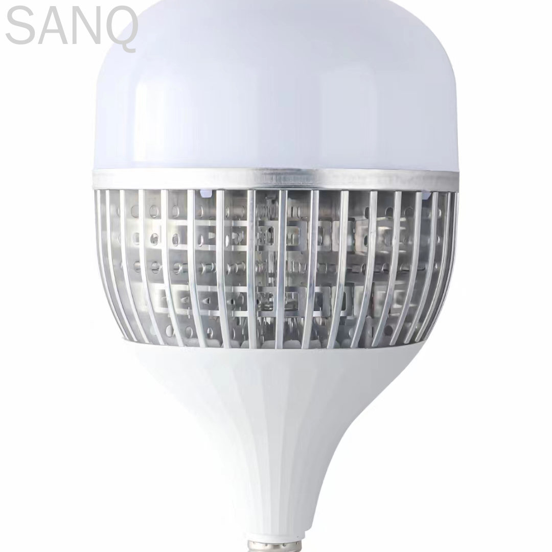 大功率LED球泡灯50W80W100W 150W灯泡E27鳍片铝工地车间照明灯泡