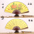 SOURCE Manufacturer Bamboo Craft Fan Two Green 10-Inch Redwood-like Raw Silk Male Fan Gift Advertising Printing Fan Wholesale
