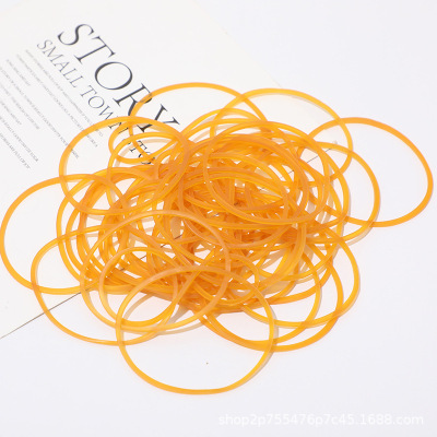 Manufacturer 50 Transparent Yellow Rubber Band Rubber Band High Elastic Heat-Resistant Diameter 5cm Elastic Band Rubber Ring Leather Case