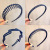 Morandi Color Headband Female Korean Style Internet Celebrity All Match Hairpin Head Buckle Hair Band Girl Frosted Serrated Headband Hair Accessories