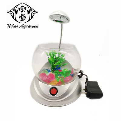 Fish Tank Small Household Aquarium Transparent Ornamental Living Room Ecological Landscape Small Set