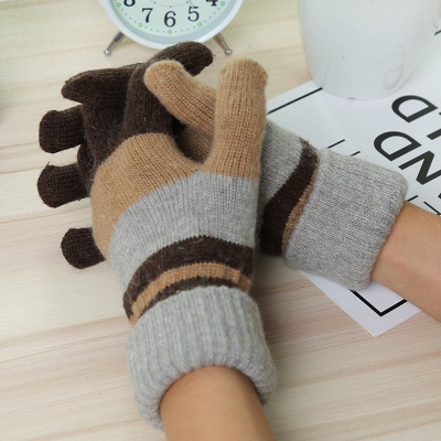 Autumn and Winter Warm Men's and Women's Knitted Gloves