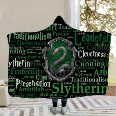 Double Thick Hooded Blanket Cloak Wizard Hat Blanket Children's Blanket Nap Blanket Hooded Blanket Harry Potter