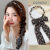 Korean Floral Streamer Headband Women's Net Red Pearl Hairband Headband Mori Style Tied Hair Ribbon Hair Clip Headdress Hair Accessories for Women