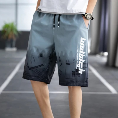 Shorts Men's Summer Thin Fashion Brand Loose Sports and Leisure Pants Men's Outerwear Breeches Cropped Beach Pants
