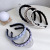 2022new Bright Color Woven Headband All-Match Twist Rhinestone High-Grade Headband Headband Hair Accessories Wholesale
