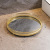 Nordic Style round Tray Glass Plate Skin Care Products Cosmetic Storage Household Toilet Toothbrush Cup Storage Rack