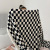 Chessboard Blanket Double-Layer Thickened Warm Berber Fleece Blanket Small Quilt Office Nap Blanket Flannel Blanket