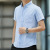 2021 Summer Men's Korean-Style Slim-Fit Oxford Short-Sleeved Shirt New Men's Youth Casual Solid Color Shirt