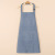 Kitchen Antifouling Adult Apron Home 100% Cotton Canvas Oilproof Apron Unisex Household Cute Overclothes