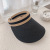 Hat Big Brim Topless Hat Women's Summer Korean Sun Hat Straw Hat All-Matching Sun Hat Sun Protection Hat Seaside Straw Hat