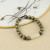 Natural Green Sandalwood Beads Bracelet Old Materials Hetian Jade Sandalwood Bracelet Men and Women Mori Artistic Ethnic Style Jewelry