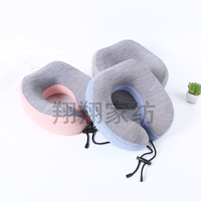 Xiangxiang Home Textile Two-Color Portable Memory U-Shape Pillow Travel Plane Neck Pillow Men's and Women's Neck Pillow