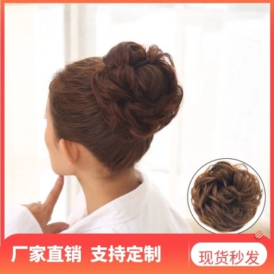 Hair Band for Bun Haircut Wig Bud Anti-Real Roll Matte Silk Self-Produced and Self-Sold Cost-Effective High Spot Stable Can Be Sent on Behalf