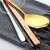 Creative 304 Stainless Steel Chopsticks Spoon Household Daily Tableware Two-Piece Spoon Chopsticks Manufacturer Logo