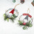 Cross-Border New Arrival Christmas Decoration Rudolf Iron Garland Dwarf Doll Christmas Wreath Door Hanging Christmas Tree Pendant