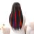 Special Offer Wholesale Color Wig Set Women's High-Temperature Fiber Ear-Hanging Dyed One-Piece Hair Extension Straight Hair Can Be Hot Rolled and Dyed Hair Strip