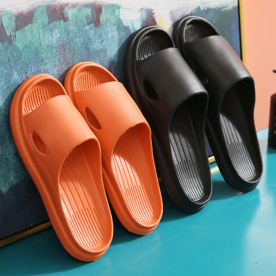 Products in Stock Wholesale Spot Eva Hotel Slippers Women's Thick Bottom Simple Shit Feeling Household Sandals Summer