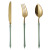 Grass Knife Fork and Spoon 304 Stainless Steel WesternStyle Tableware Set Bamboo Jar Simple Western Food Knife and Fork