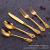 Court Retro Embossed Tableware 304 Western Tableware Knife Fork and Spoon Soup Spoon Thickened Gift Set in Stock Whole