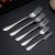 Steel Tableware Spoon Western Food Supplies Knife Fork and Spoon Long Handle Ice Spoon Hotel Creative Gifts with Logo