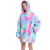 New Style TV Hooded Sweater Blanket Warm Lazy TV Blanket Children's Pullover Cold-Proof Nightgown Blanket