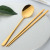 Creative 304 Stainless Steel Chopsticks Spoon Household Daily Tableware Two-Piece Spoon Chopsticks Manufacturer Logo
