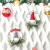 Cross-Border New Arrival Christmas Decoration Rudolf Iron Garland Dwarf Doll Christmas Wreath Door Hanging Christmas Tree Pendant