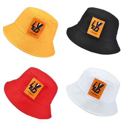 Japanese and Korean Couple Spring and Autumn Fashion Double-Sided Light Board Solid Color Bucket Hat Outdoor Sun Protection Sun Hat Bucket Hat