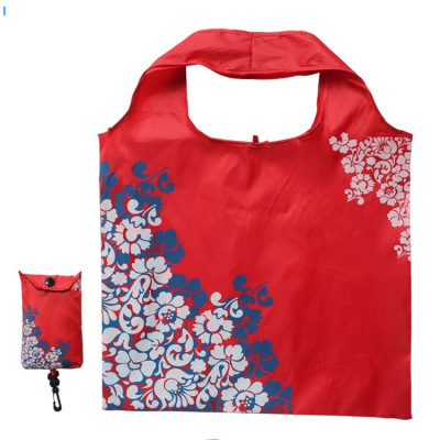 Polyester Vest Bag Creative Korean Version 190T Folding Shopping Bag Custom Logo Storage Folding Bag Ad Bag Custom