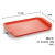 Chinese Fast Food Tray Rectangular Plastic Tray Canteen Tableware Hotel Thickened Anti-Slip Tray Cake Plate