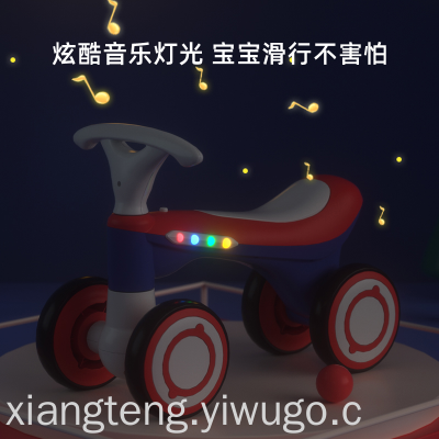 Balance Bike (For Kids) Boy And Girl Baby Pedal-Free Balance Car Scooter Cool Music Light Toy