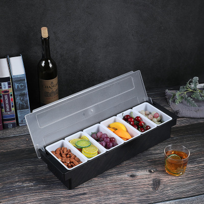 Water Fruit Box FreshKeeping Condiment Dispenser Bar Bar Special Compartment Fruit Box Cocktail Decorative Box