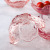 Glass Cherry Blossom Dish Pink Golden Edge Saucer Dish Kitchen Daily Use Seasoning Dish Seasoning Bowl Glass Tableware