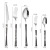 Stainless Steel Tableware Set Small Waist Handle Western Food Knife Fork and Spoon FivePiece Gift Knife and Fork Set