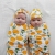 Cross-Border Printing Baby Wraparound Cloth Newborn Swaddling Blanket Beanie Hair Band Three-Piece Printing Stretch Wrapped Towel Suit