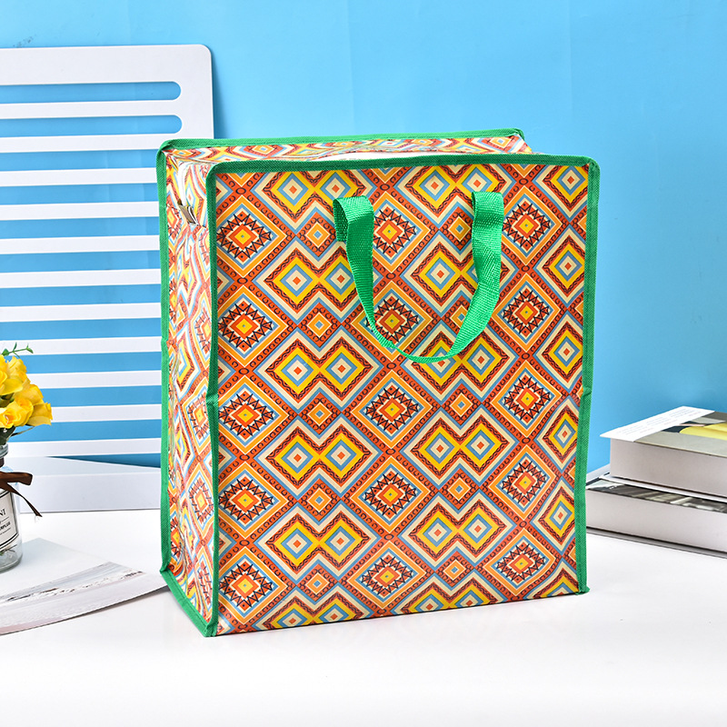 塑料编织袋彩色淋膜编织手提袋搬家购物收纳袋现货