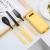 Portable Outdoor Travel Set Student Single Storage Tableware Office Worker Folding Chopsticks 3-Piece Forks and Spoons